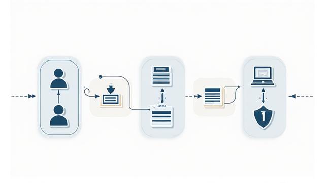 Illustrasi alur pengumpulan data, menunjukkan input pengguna dan penyimpanan data selamat